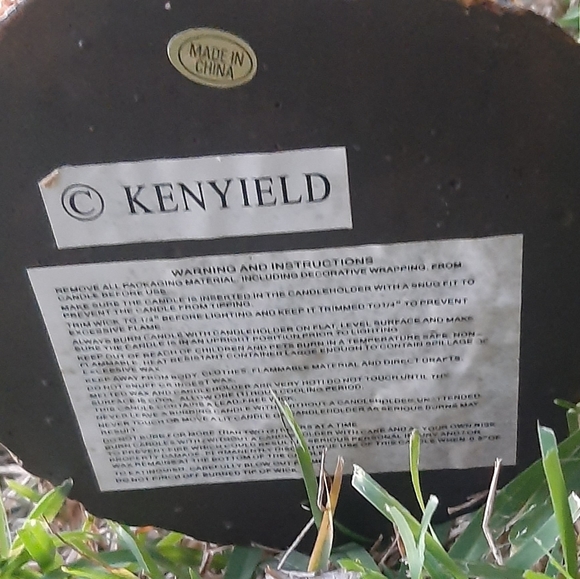 VTG Kenyield Fall Harvest Scarecrow Pumpkin Candle - Picture 3 of 8